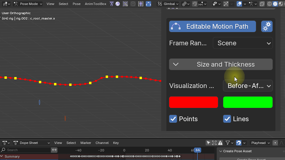 Editable motion Path - AnimToolbox Documentation